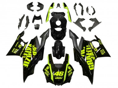 Carenados Moto Yamaha YZF R3/R25 2019-2021 - Negro Neon Amarillo 46