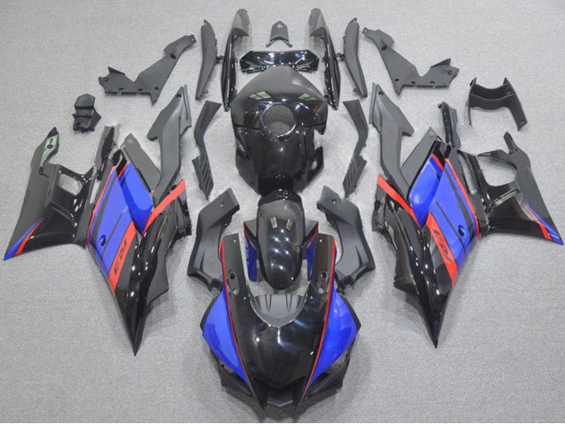 Carenados Moto Yamaha YZF R3/R25 2022-2024 - Negro Brillante Azul Rojo