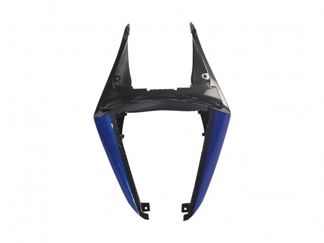 Carenados Moto Yamaha YZF R3/R25 2022-2024 - Negro FibraCarbono Estilo Plata Azul
