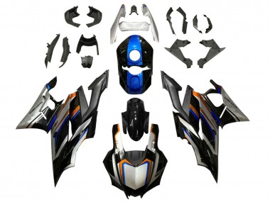 Carenados Moto Yamaha YZF R3/R25 2022-2024 - Plata Azul Naranja Negro