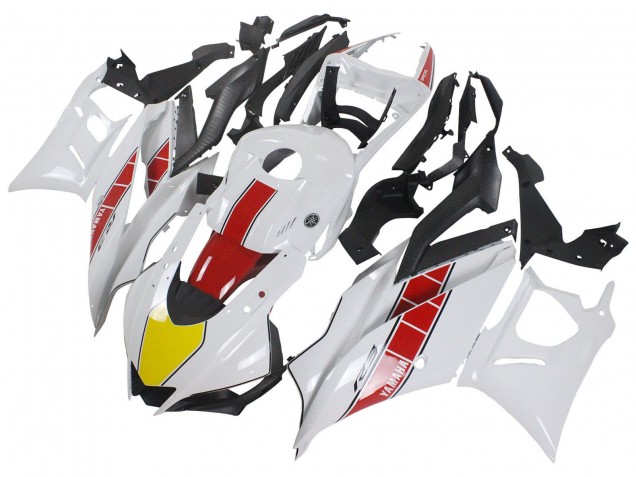 Carenados Moto Yamaha YZF R3/R25 2022-2024 - Blanco Rojo Amarillo Negro