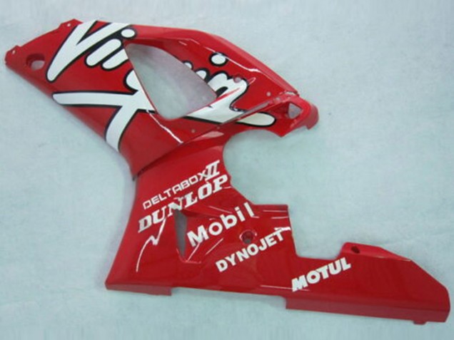 Carenados Moto Yamaha YZF 1000 R1 1998-1999 - Rojo Blanco Negro Dunlop