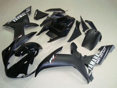 Carenados Moto Yamaha YZF R1 2002-2003 - Negro Brillante Negro Mate Blanco Calcomanías