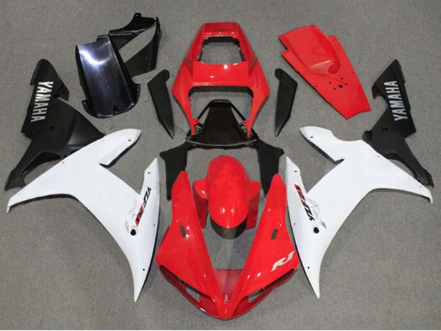 Carenados Moto Yamaha YZF 1000 R1 2002-2003 - Rojo Blanco Negro