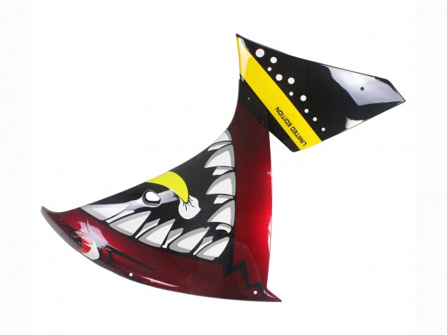 Carenados Moto Yamaha YZF 1000 R1 2009-2011 - Rojo Amarillo Negro Tiburón 46