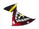 Carenados Moto Yamaha YZF 1000 R1 2009-2011 - Rojo Amarillo Negro Tiburón 46
