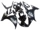 Carenados Moto Yamaha YZF 1000 R1 2009-2011 - Negro Brillante Blanco Calcomanía