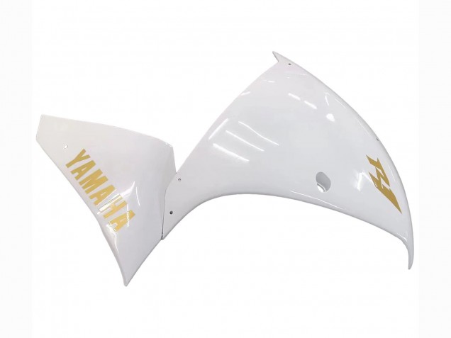Carenados Moto Yamaha YZF 1000 R1 2012-2014 - Blanco Oro Calcomanías