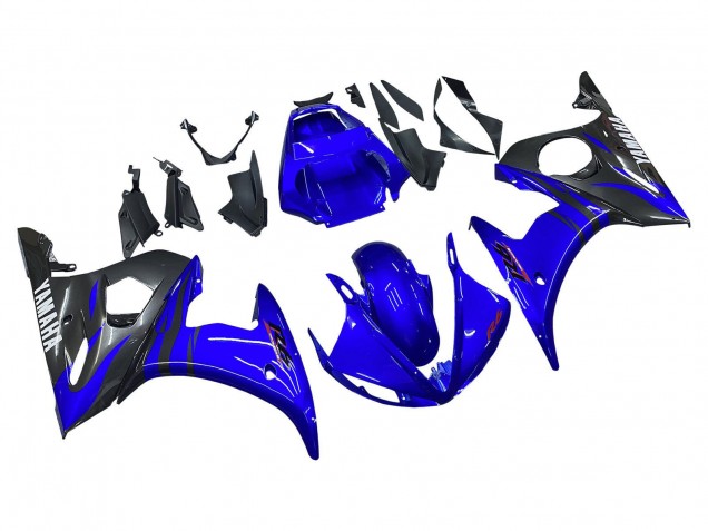 Carenados Moto Yamaha YZF R6S 2006-2009 - Azul Negro