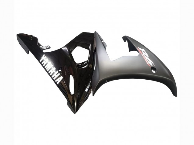 Carenados Moto Yamaha YZF R6S 2006-2009 - Negro Brillante Negro Mate Blanco Calcomanías