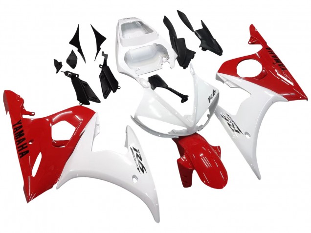Carenados Moto Yamaha YZF R6 2003-2004 - Blanco Rojo