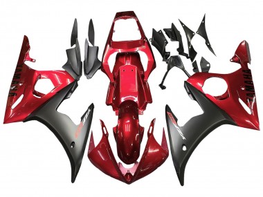 Kits Carenado Moto Yamaha YZF R6S 2006-2009 - Rojo Negro Mate