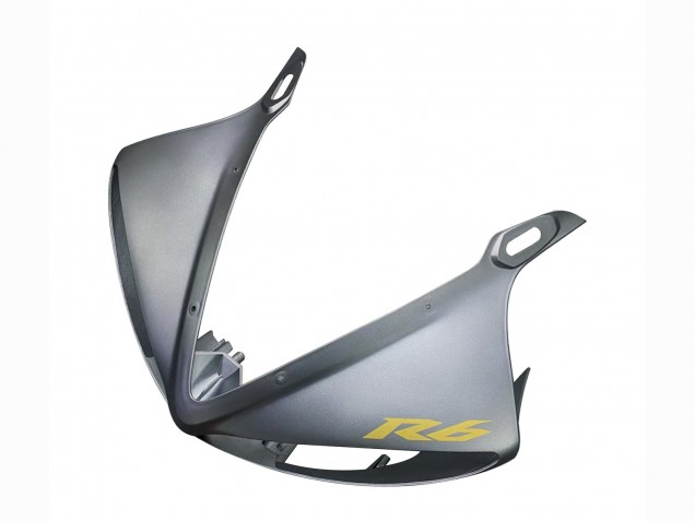 Carenados Moto Yamaha YZF R6 2003-2004 - Gris Mate Negro Mate Oro Calcomanías