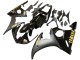 Carenados Moto Yamaha YZF R6 2003-2004 - Negro Brillante Negro Mate Oro Calcomanías