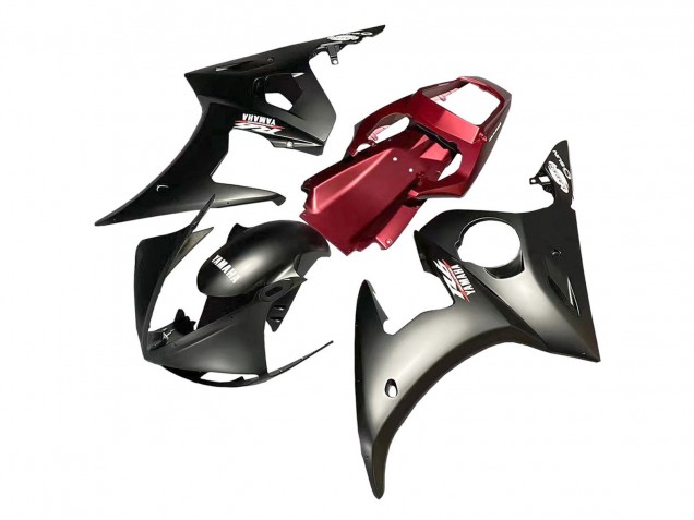Carenado Moto Yamaha YZF R6S 2006-2009 - Rojo Negro Mate