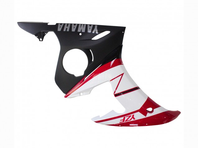 Carenados Moto Yamaha YZF R6 2003-2004 - Rojo Blanco Negro Mate