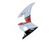 Carenados Moto Yamaha YZF R6 2003-2004 - Blanco Rojo Negro Brillante