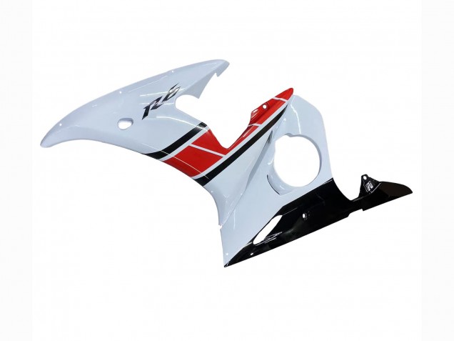 Carenados Moto Yamaha YZF R6 2003-2004 - Blanco Rojo Negro Brillante