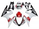Carenados Moto Yamaha YZF R6S 2006-2009 - Blanco Rojo Negro Brillante Motul