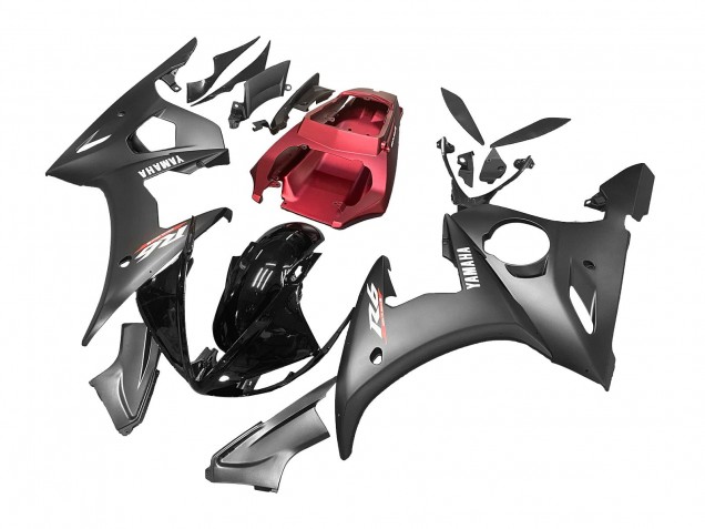 Carenados Moto Yamaha YZF R6S 2006-2009 - Negro Rojo