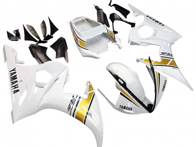 Carenados Moto Yamaha YZF R6 2003-2004 - Blanco Oro
