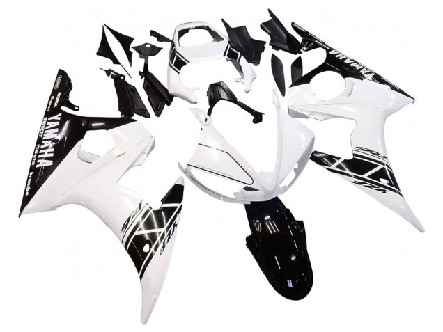 Carenados Moto Yamaha YZF 600 R6 2005 - Blanco Negro
