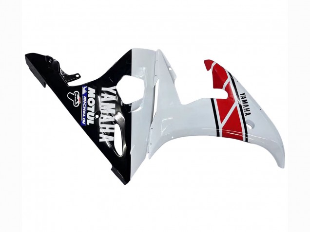 Carenados Moto Yamaha YZF 600 R6 2005 - Blanco Negro Rojo Motul