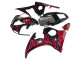 Carenados Moto Yamaha YZF 600 R6 2005 - Negro Rojo Llama