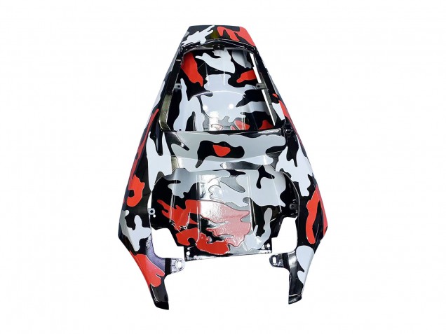 Carenados Moto Yamaha YZF 600 R6 2005 - Negro Rojo Gris Camouflage