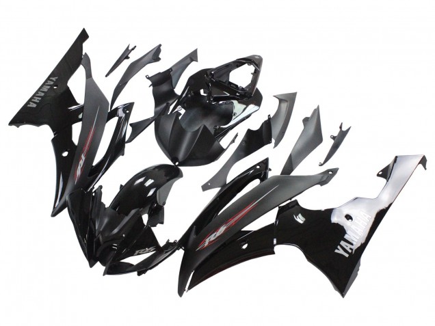 Carenados Moto Yamaha YZF 600 R6 2008-2016 - Negro Brillante Negro Mate