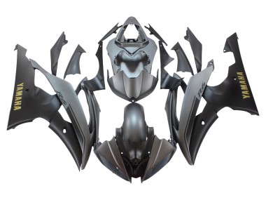 Carenados Moto Yamaha YZF 600 R6 2008-2016 - Gris Negro Mate Oro Calcomanías