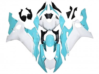 Carenados Moto Yamaha YZF 600 R6 2017-2023 - Blanco Azul Claro