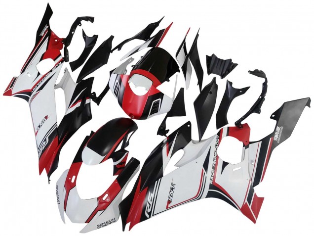 Carenados Moto Yamaha YZF 600 R6 2017-2023 - Blanco Rojo Negro Semakin Didepan