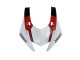 Carenados Moto Yamaha YZF 600 R6 2017-2023 - Blanco Rojo Negro Semakin Didepan