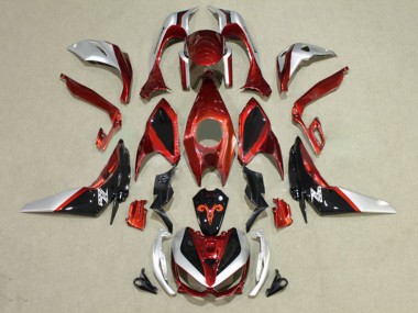 Carenados Moto Kawasaki Z1000 2014-2019 - Rojo Plata Negro