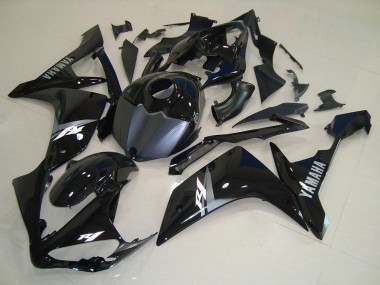 Carenados Moto Yamaha YZF R1 2007-2008 - Negro Brillante Negro Mate Blanco Calcomanía