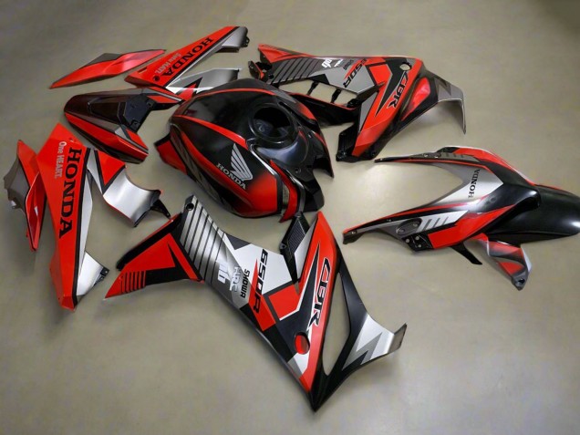 Carenados Moto Honda CBR650R 2019-2020 - Plata Rojo Negro Brillante