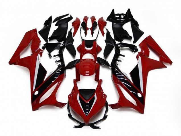 Carenados Moto Honda CBR650R 2021-2023 - Rojo Granate Negro Brillante
