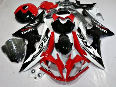 Carenados Moto Yamaha YZF 600 R6 2008-2016 - Blanco Rojo Negro Brillante Motul Michelin