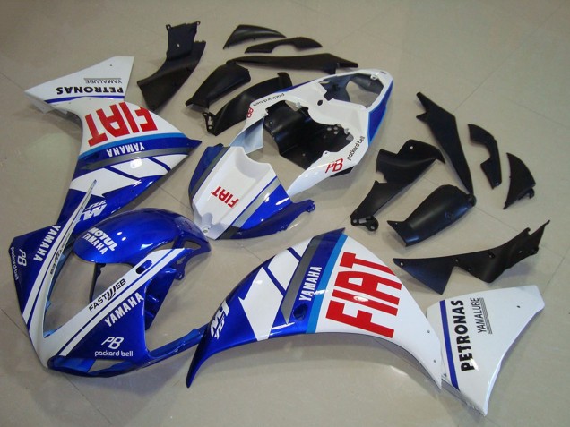 Carenados Moto Yamaha YZF R1 2009-2011 - Blanco Azul Rojo Fiat