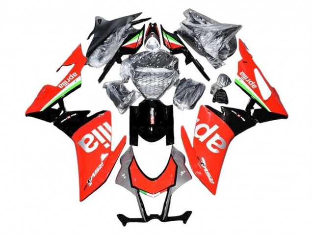 Carenados Moto Aprilia RSV4 1000 2009-2015 - Rojo Plata Negro Verde Blanco