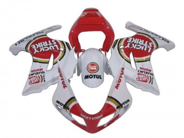 Carenados Moto Suzuki SV650 2003-2013 - Blanco Rojo Lucky Strike