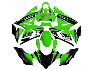 Carenados Moto Kawasaki ZX10R 2004-2005 - Negro Verde Plata
