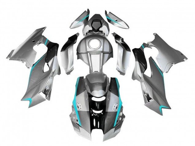 Carenados Moto Kawasaki ZX10R 2021-2025 - Plata Gris Negro Azul