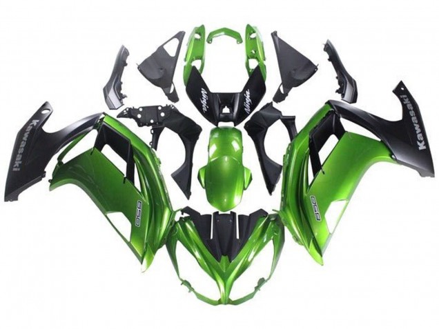 Carenado Moto Kawasaki Ninja 650 EX650 2012-2016 - Verde Negro Mate