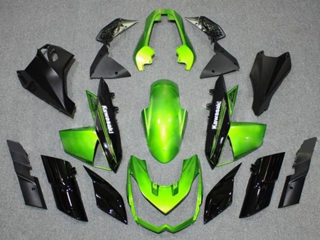 Carenados Moto Kawasaki Z1000 2010-2013 - Verde Negro