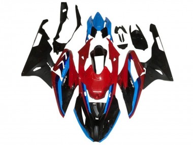 Carenados Moto BMW S1000RR 2015-2016 - Rojo Azul Negro Raya