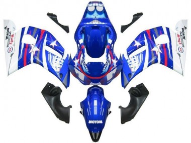 Carenados Moto Yamaha YZF R6 1998-2002 - Blanco Azul Rojo Fiat Motul