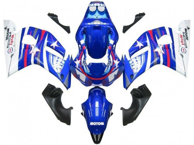 Carenados Moto Yamaha YZF R6 1998-2002 - Blanco Azul Rojo Fiat Motul