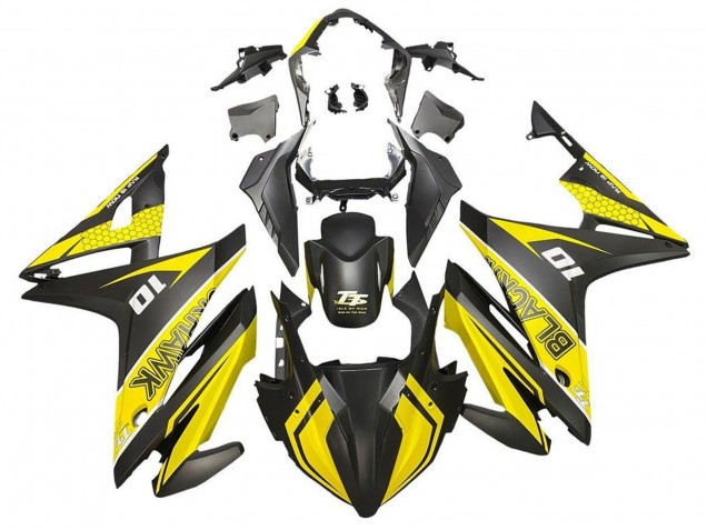 Carenados Moto Honda CBR500R 2016-2018 - Amarillo Negro Mate
